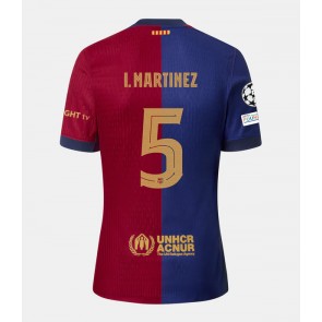 Barcelona Inigo Martinez #5 Hjemmebanetrøje 2024-25 Kort ærmer